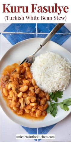 This classic Turkish white bean stew, known as Kuru Fasulye, combines creamy beans,and rich spices in a comforting and deeply flavorful dish. This stew can be made with our without beef, making it a great option for everyone. Read along to learn more about cultural significance and tips on how to make this dish at home. Simit Recipe, Creamy Beans, Turkish Dishes, White Bean Stew, Ground Beef Stews, White Rice Recipes, Doner Kebab, Kebab Recipes, Bean Stew