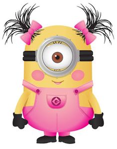 Minion Party Decorations, Minion Clipart, Pink Minion, Minion Stickers, Girl Minion, Minion Halloween, Happy Birthday Minions, Minion Theme