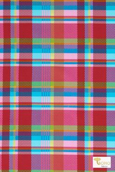 an image of a colorful plaid pattern