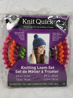 the knitting loom set is packaged in plastic