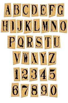 the letters and numbers are made out of cork with black ink on them, as well as