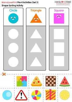 printable shapes cut out for kids to make