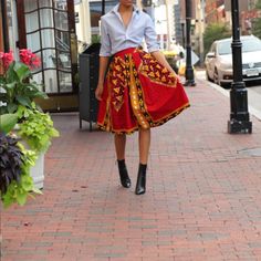 All Year Around . Stand Out With Bold And Beautiful Ethnic Prints African Print Skirt, African Prints, Ethnic Print, Bold And Beautiful, Women Skirts Midi, Printed Skirts, African Print, Style Me, Midi Skirt