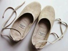 Sukienki Maksi, Mode Shoes, Eco Chic, Vegan Shoes, Ballerina Flats, Yohji Yamamoto, Handmade Shoes, Linen Clothes