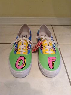 Odd Future Shoes by PrettyOddArt on Etsy, $50.00 Zumiez Outfits, Odd Future Wolf Gang, Kill Them All, Wolf Gang, Races Fashion, Odd Future, Sneakers Addict, Custom Vans