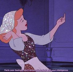 an animated image of a woman in a dress with sparkles on her head and arms