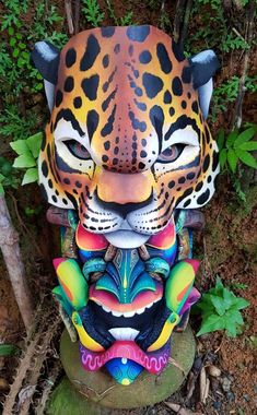 Jaguar Mask, Blast Over Tattoo, Mayan Mask, Traditional Mask, Flora Y Fauna, Spanish Conquistador, Puntarenas, Indigenous Community, The Warrior