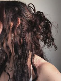 Waterfall Braid Hairstyle, Hippie Hair, Messy Bun