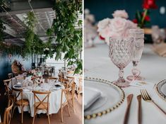 the tables and chairs are set up for an event