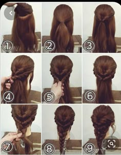 Celebrity Long Hair, Fishtail Braid Hairstyles, Fishtail Braid, Pinterest Hair, Peinados Fáciles Para Cabello Corto, Christmas Hairstyles