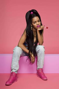 Teyana Taylor's New Reebok Campaign Will Make You Swear Off White Sneakers Taylor Gang, Reebok Classics, Glam Photoshoot, Photoshoot Themes, Foto Poses, Photoshoot Concept, Photoshoot Outfits, Birthday Photoshoot