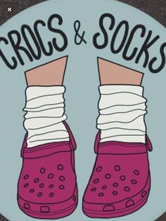 Crocs Shoes Drawing, Tumblr Stickers, Cup Designs, Hydroflask Stickers, Funny Socks, Crocs Shoes, Cricut Ideas, Shoe Game, Sock Shoes