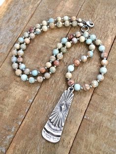 Long Stone Necklace, Stone Bohemian Jewelry, Silver Boho Necklace, Sil – Rustica Jewelry Silver Boho Necklace, Long Stone Necklace, Beaded Jewelry Necklaces, Necklace Stone, Natural Stones Necklace, Silver Jewelry Rings, Silver Jewelry Handmade, Diy Schmuck, Silver Pendants