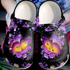 Get your product: Butterfly Crocs Crocband Clog Evg5112
1. PRODUCT INFORMATION:

Incredibly light and fun to wear.
Water-friendly and buoyant; weighs only ounces.
Ventilation ports add breathability and help shed water and debris.
Easy to clean and quick to dry.
Upper: Croslite.
Lining: Croslite.
Sole: Croslite.
2. SIZE CHART:
3. RETURN:
We will gladly issue you a replacement item or issue a refund back to your original form of payment for any of the following reasons:
You receive an incorrect i Butterfly Beautiful, Crocband Clog, Crocs Clog, Crocs Crocband, Crocs Clogs, Clog Shoes, Crocs Classic Clogs, Wooden Shoes, Clogs Shoes