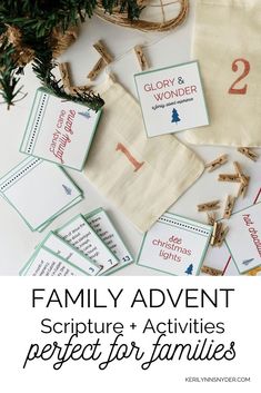 the family adventure bible and activities for families to use on their christmas tree ornament