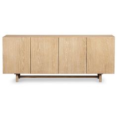 the sideboard is made out of wood and has three doors, two drawers and one door