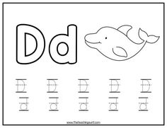 letter Dd tracing worksheet Lkg Worksheets, Tracing Worksheets Free, Cute Letter, Letter Tracing Worksheets, Letter Tracing