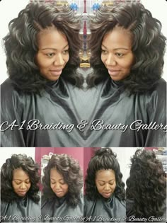 Crochet weave...using Kima Ocean Wave. Kima Crochet Hair, Crotchet Styles, Hairstyles Crochet, Bang Hairstyles, Crochet Weave