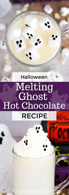 halloween melting ghost hot chocolate recipe