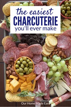 the easyest charcuterie you'll ever make by our home made easy