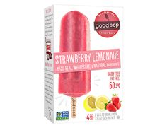 good pop strawberry lemonade popsicle