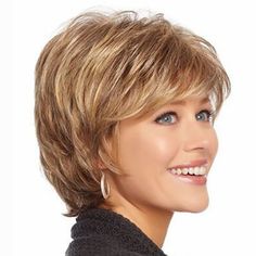 Category:Synthetic Wig; Gender:Women's; Wig Type:Natural Wigs; Color Shade:Blonde; Hair Material:Synthetic Hair; Cap Construction:Machine Made; Texture:Wavy; Length:Short; Features:Highlighted / Balayage Hair; Net Weight:0.12; Heat Resistant:Yes; Cap Circumference:1; Front to Back:1; Nape of Neck:1; Side to Side Across Forehead:1; Side to Side Over Top:1; Temple to Temple Across Back:1; Hairstyle:With Bangs; Can Be Permed:No Short Strawberry Blonde, Balayage Hair Brown, Brown With Golden Highlights, Wavy With Bangs, Wig Wavy, Cortes De Cabello, Golden Highlights, Bangs Wig, Layered Bob Hairstyles