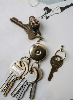 japanese brass key holder – imogene + willie Imogene Willie, Form Follows Function, Tech Bag, Vintage Keys, Cute Keychain, Simplify Your Life, Style Crush, 50th Gifts, Nashville Tn