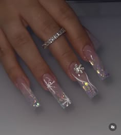 Ice Queen Nails, Christmas Acrylic Nails, Urban Nails, Nail Designs Bling, Acrylics Nails, Nail Designs Fall, Queen Nails, Nails Rings, Super Cute Nails