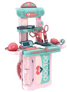 a toy kitchen playset with lots of accessories