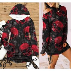 Christmas Skull Snow Flake Camo Print Open Shoulder Dress - Wonder Skull Gothic Wardrobe, Christmas Skull, Comfortable In Your Own Skin, Goth Clothes, Open Shoulder Dress, It's Never Too Late, Snow Flake, A Glass Of Wine, Glass Of Wine