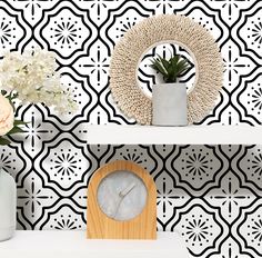 PRICES MAY VARY. Black and white wallpaper-【SIZE】: The size of each roll is 17.5’’×393’’(1.45ft×32.75ft), covering an area of 47.5 square feet. peel and stick wallpaper you don't need to buy extra glue. it’s easy to install and remove. Black and white wallpaper-【MATERIAL】: Thickened, upgrade, material is more durable, the boho wallpaper surface uses a vinyl PVC lamination film process, so it's waterproof and easy to clean. Black and white wallpaper -【FEATURES】: Self-Adhesive wallpaper, there are White Wallpaper For Bedroom, Wallpaper Drawers, Pantry Wallpaper, Bathroom Wallpaper Modern, Wallpaper Cabinets, Farmhouse Wallpaper, Wallpaper For Bedroom, Bohemian Wallpaper, Wallpaper Kitchen