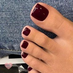 30 Winter Pedicure Colour Concepts to Attempt in 2024 Pedicure Inspo 2023, 2023 Nail Trends Pedicure, Red Wine Toe Nails, Nails Color For Winter, Dark Red Toes Pedicure, Dark Red Pedicure Toenails, Dark Color Pedicure, Wine Red Toe Nails, Cherry Red Pedicure