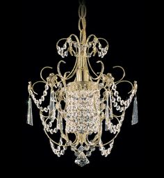 a fancy chandelier hanging from the ceiling