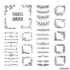 the doodle border is an easy way to decorate any type of decoration