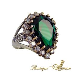 hurrem-ring Luxury Hand Set Heirloom Jewelry, Al Sultan, Earrings Outfit, Silver Rings With Stones, Silver Jewellery Indian, Silver Jewelry Design, Turkish Jewelry, Womens Jewelry, Discount Jewelry