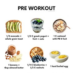 Pre And Post Workout Food, Lunch Workout, After Workout Food, Pre And Post Workout, Workout Meals, Food To Gain Muscle, Pre Workout Food, Clean Snacks, Workout Eating