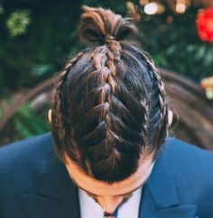 mens braids for white guys French Braids Men, Viking Hairstyles, French Braid Styles, Cool Braid Hairstyles, Mens Braids Hairstyles