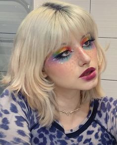 Runscay Makeup, Pumpkin Night, Maquillage On Fleek, Pride Makeup, Rainbow Makeup, Alternative Makeup, Smink Inspiration