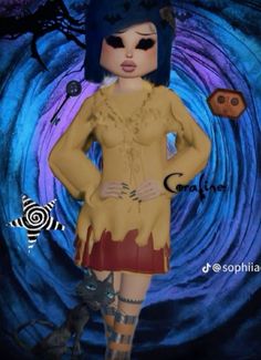 Coraline Dress To Impress, Dti Outfits Halloween, Cosplay Dti Outfits, Ethereal Aesthetic Dark, Dress To Impress Gamer, Dress To Impress Halloween, Halloween Dress To Impress, Dti Cosplay Fits, Cosplay Dress To Impress