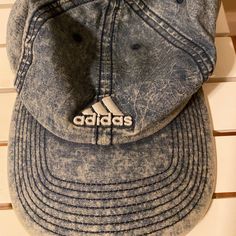 Never Worn Distressed Blue Hat With Adjustable Fit, Adjustable Distressed Blue Hat, Blue Washed Hat With Curved Brim, Denim Blue Hat For Spring Outdoor, Vintage Blue Distressed Hat, Denim Blue Spring Outdoor Hat, Blue Washed Cap, Trendy Blue Washed Hats, Casual Blue Baseball Cap For Spring