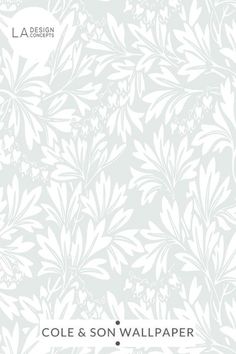 the cover of cole and son wallpaper's latest book, la design garden