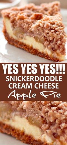 Cheese Apple Pie, Snickerdoodle Cookie, Apple Pie Filling, Apples And Cheese, Cookie Crust, Crumb Topping, Apple Pies Filling, Delicious Pies, Snickerdoodles