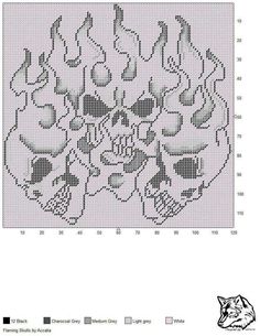 a cross stitch pattern with many different shapes and sizes, including the letters i - v