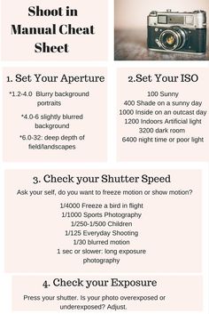 a poster with instructions on how to use the shutter speed limiter for your photography project