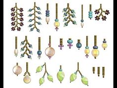 an assortment of beaded earrings and necklaces