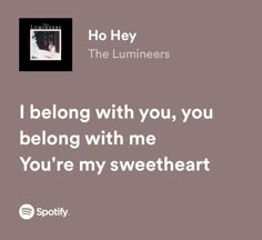 the luminiers - i belong with you, you belong with me [ spotify ]