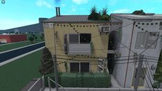 Japanese Apartment, Japanese Town, Apartment Exterior, Bloxburg Decals Codes Wallpaper, Hotel Exterior, Easy Minecraft Houses