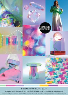 an advertisement for the new fashion show, prism diffusiontion / design week