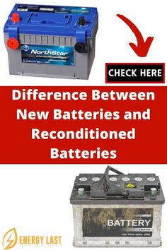 batteries and batteries with the words battery check here