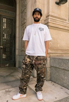 Mens Camo Cargo Pants Outfit, Camp Street Style, How To Style Camp Cargo Pants, Realtree Camo Pants Outfit Men, Men’s Camo Pants Outfit, Camo Shirt Outfit Men Street Styles, Camp Pants Outfit Men, Realtree Pants Outfit, Realtree Camo Pants Outfit